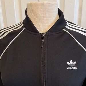 Adidas Women’s Classic Black Zip Up Track Jacket Size Small